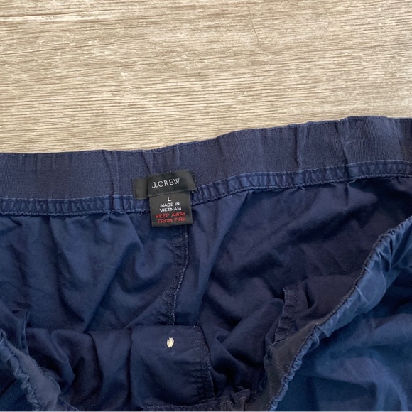 Women’s J Crew Long Sleeve 100% Cotton Pajama Set Blue Size L - Picture 5 of 6